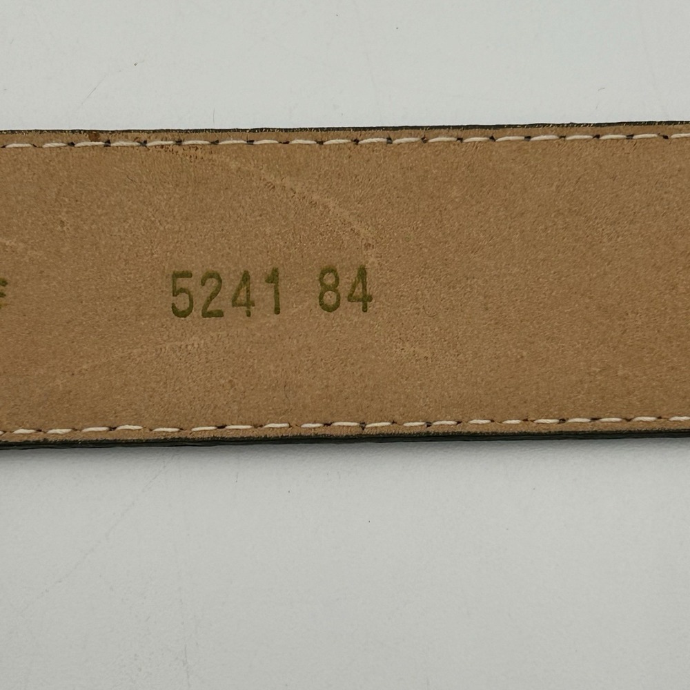 MEN'S L'AIGLON DARK BROWN DRESS CASUAL FULL GRAIN LEATHER BELT SIZE 36 HAITI - Picture 7 of 8